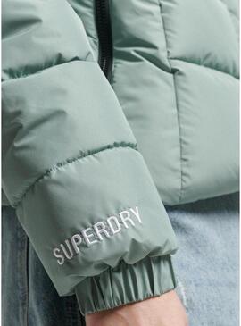 Giacca Superdry Spirit Sports Verde per Donna