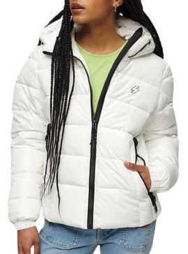 Giacca Superdry Spirit Sports Bianca per Donna