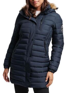 Giacca Superdry Fuji Hooded Medio Blu Navy Donna