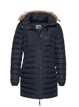 Giacca Superdry Fuji Hooded Medio Blu Navy Donna