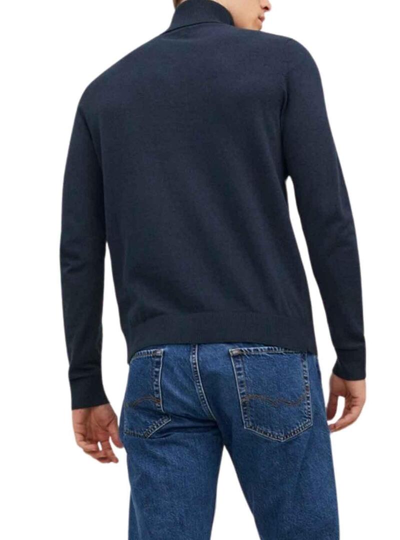 Pullover Jack & Jones Emil Blu Navy per Uomo