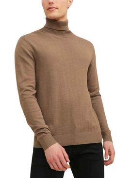 Pullover Jack & Jones Emil Marrone per Uomo