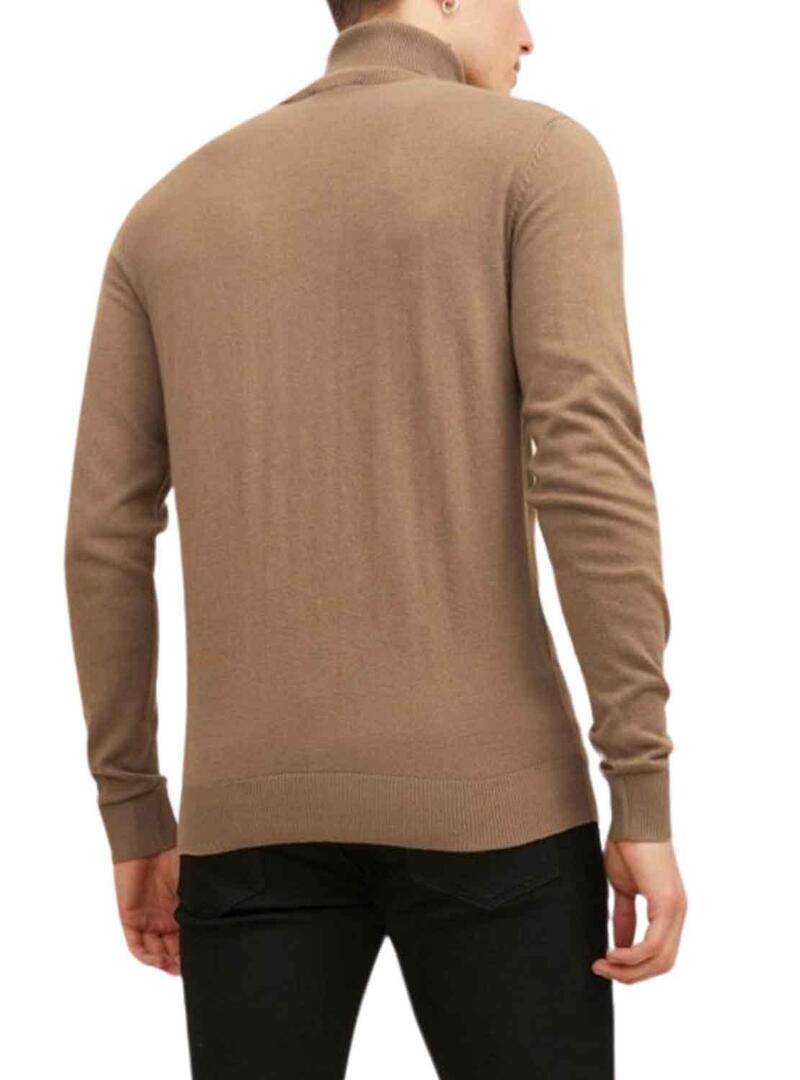 Pullover Jack & Jones Emil Marrone per Uomo