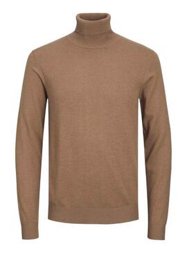 Pullover Jack & Jones Emil Marrone per Uomo