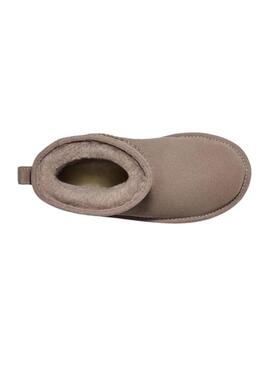 Stivales UGG Classic Mini Platform Fumo Marrone Bambina