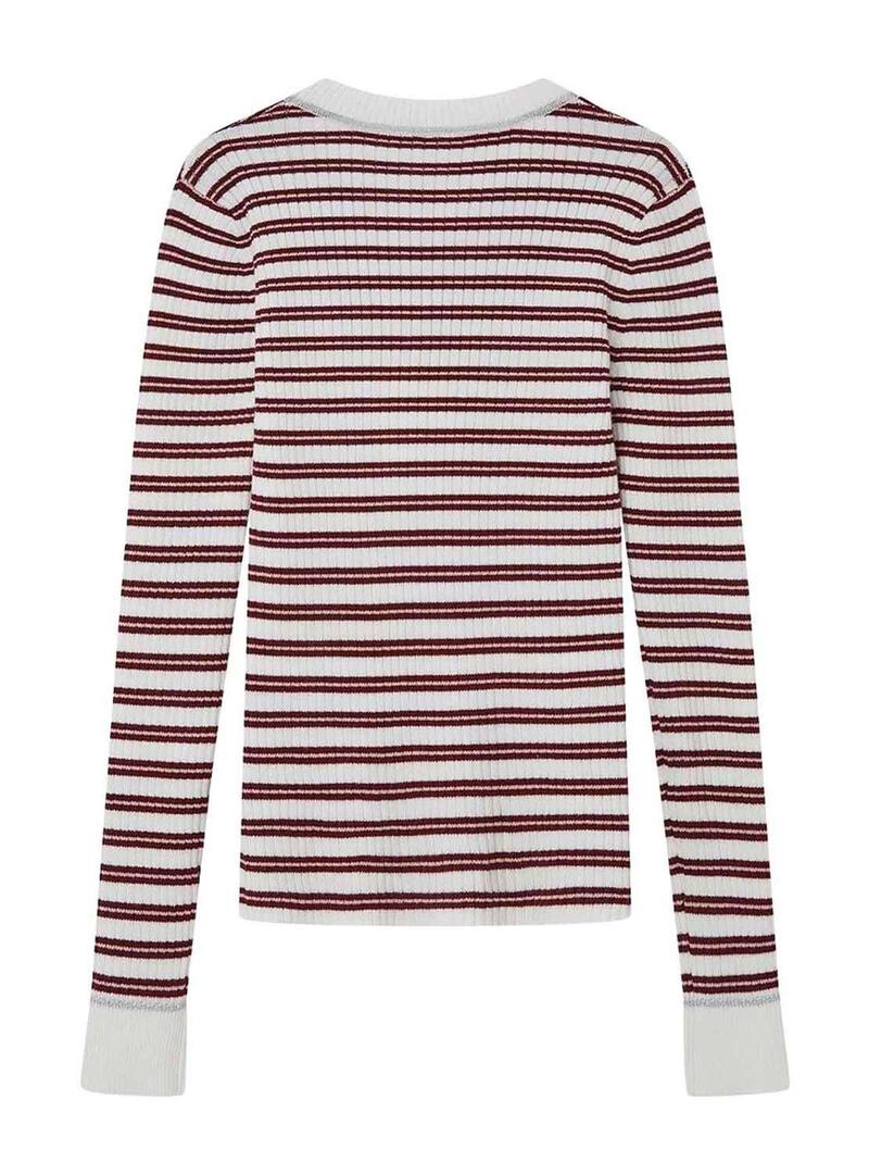 Pullover Pepe Jeans Sella Bianco Multicolor Bambina