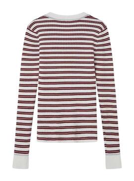 Pullover Pepe Jeans Sella Bianco Multicolor Bambina