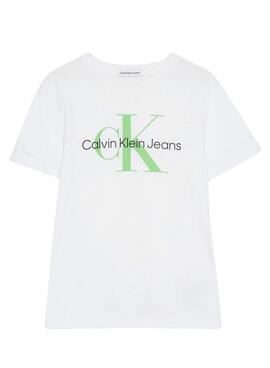 T-Shirt Calvin Klein Jumpsuit grammi Bianco Bambino