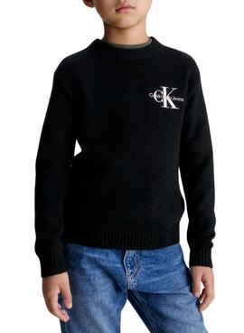 Pullover Calvin Klein Essential Jumpsuit Nero Bambino