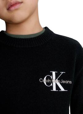 Pullover Calvin Klein Essential Jumpsuit Nero Bambino