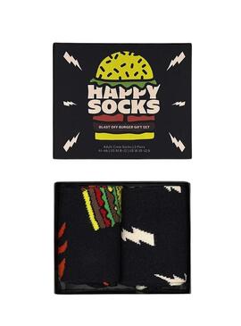 Pack 2 Happy Socks Regalo hamburger per Uomo e Donna