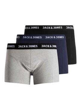 Pack 3 Mutande Jack & Jones Multi Uomo