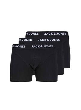 Pack 3 Mutande Jack & Jones Neros Uomo