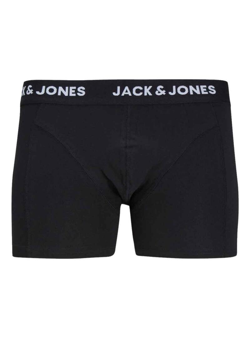 Pack 3 Mutande Jack & Jones Neros Uomo