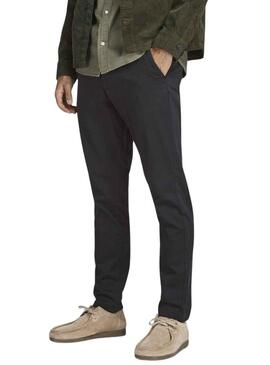 Pantaloni Jack and Jones Marco Nero per Uomo