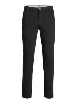 Pantaloni Jack and Jones Marco Nero per Uomo