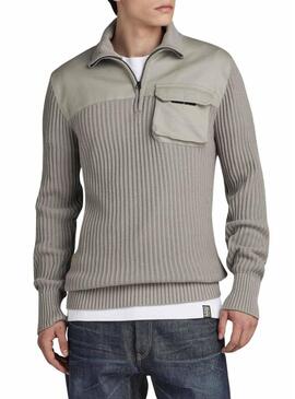 Pullover G-Star Army Zip Up Grigio per Uomo