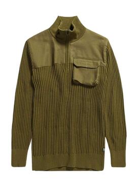 Pullover G-Star Army Zip Up Verde per Uomo