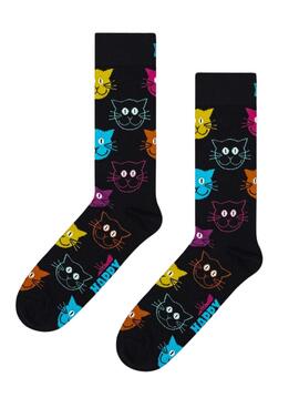 Calzini Happy Socks Cat Neros Uomo e Donna