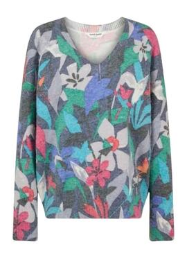 Pullover Naf Naf Multi fiori geometrici per Donna