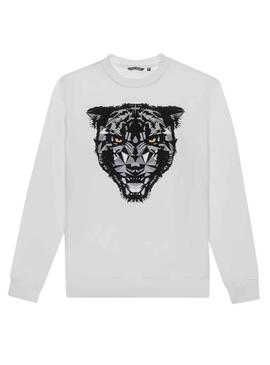 Felpa Antony Morato Tigre Bianco per Uomo