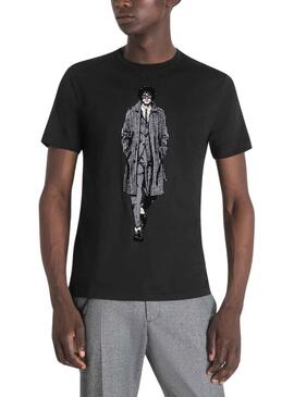 T-Shirt Antony Morato Slim Fit Nero Uomo