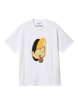 T-Shirt Carhartt Deadkebab Knock Bianco Uomo