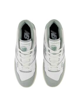 Sneakers New Balance BB550 Bianco e Turquoise