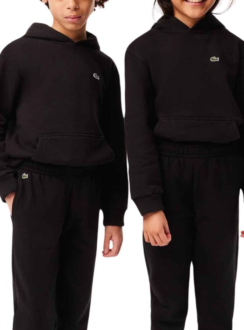 Pantaloni Lacoste Tuta sportiva Ecologico Nero Bambino Bambina