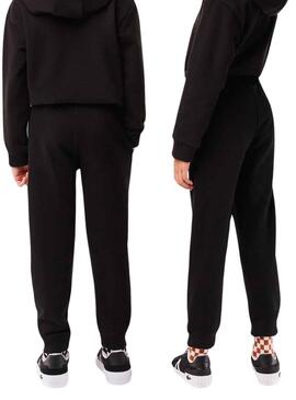 Pantaloni Lacoste Tuta sportiva Ecologico Nero Bambino Bambina