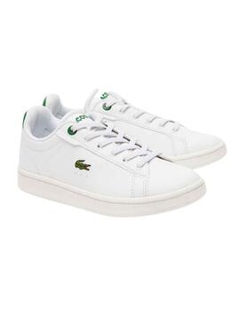 Sneakers Lacoste Carnaby Pro Bianco Verde Kids