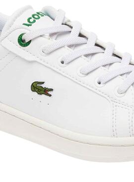 Sneakers Lacoste Carnaby Pro Bianco Verde Kids