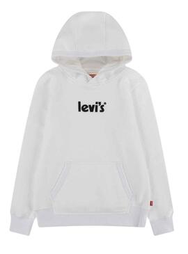 Felpa Levis Logo Pulloltre Bianco Bambino