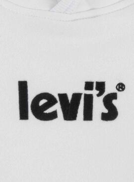 Felpa Levis Logo Pulloltre Bianco Bambino