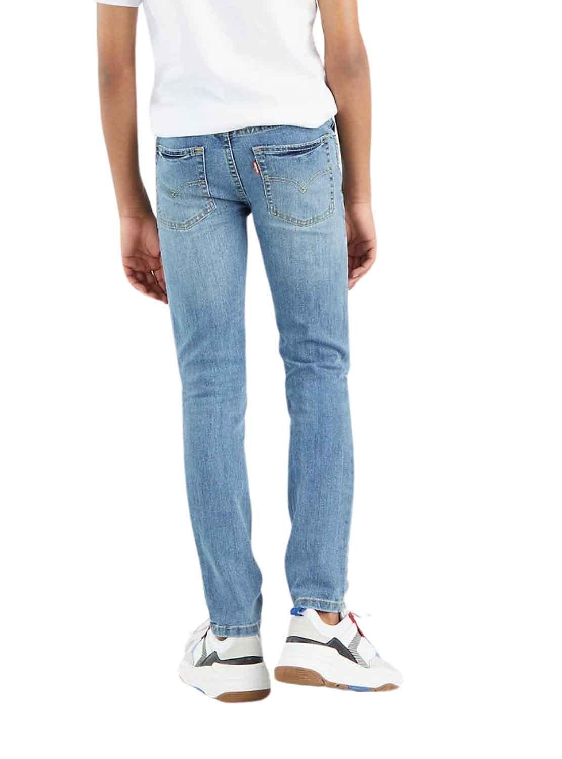 Pantaloni Levis 510 Skinny Fit Blu per Bambino