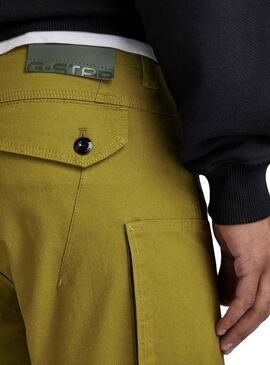 Pantaloni G-Star Cargo Zip Skinny Verde per Uomo
