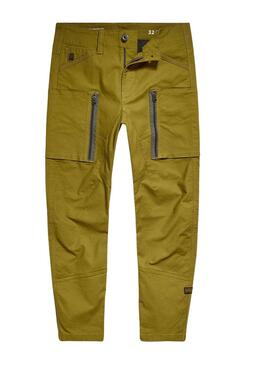 Pantaloni G-Star Cargo Zip Skinny Verde per Uomo