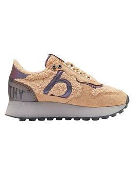 Sneakers Duuo Calma High Beige per Donna