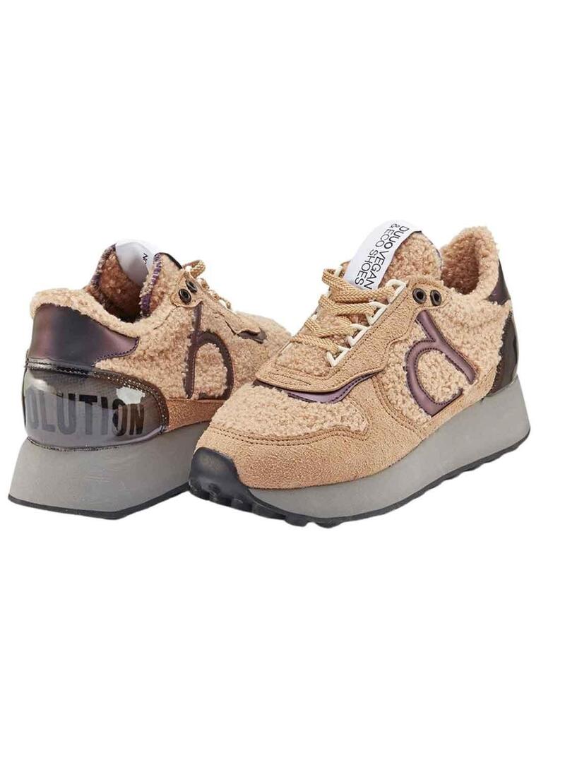 Sneakers Duuo Calma High Beige per Donna