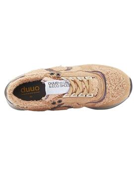 Sneakers Duuo Calma High Beige per Donna