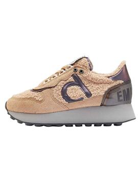 Sneakers Duuo Calma High Beige per Donna