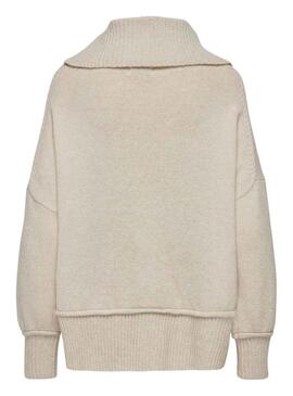 Pullover Only Hazel Beige per Donna