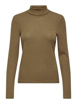 Pullover Only Zandra Verde Scuro per Donna