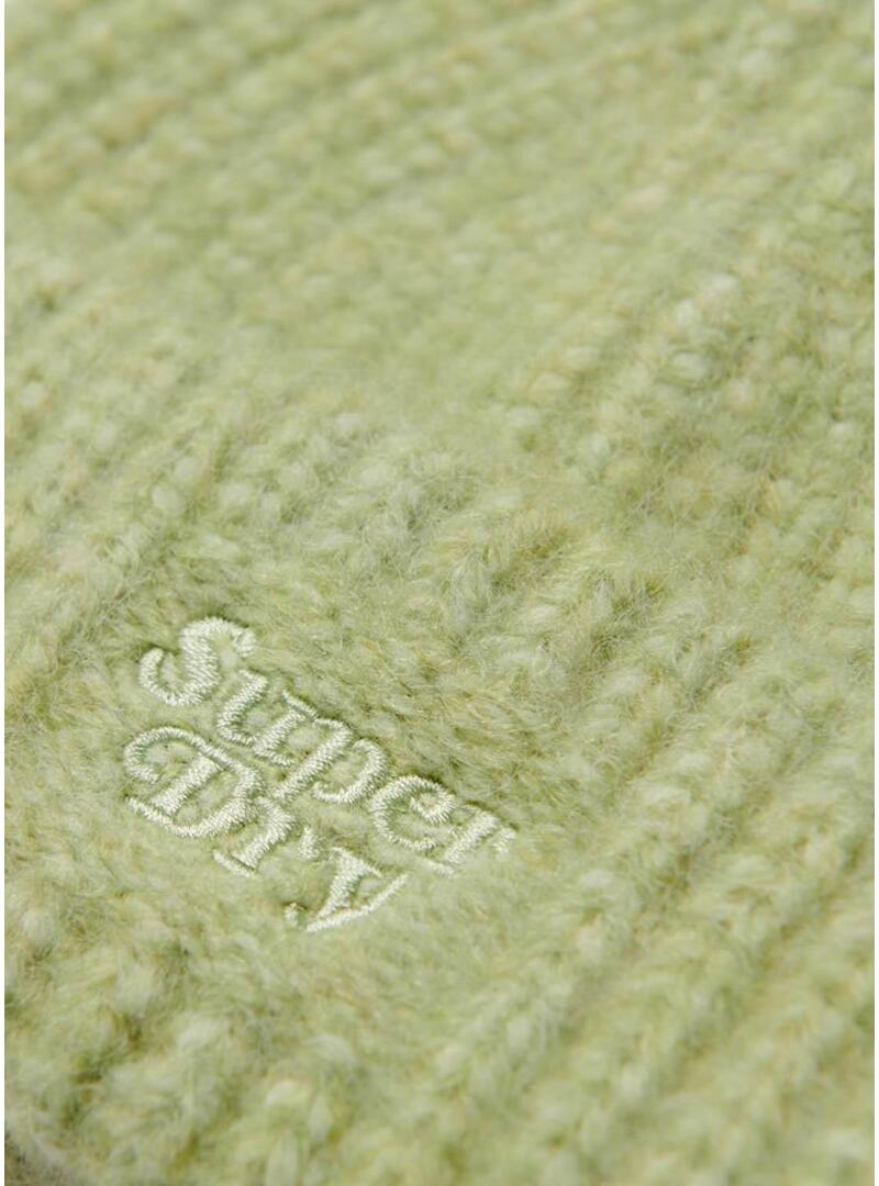 Cappello Superdry Rib Knit Verde per Donna