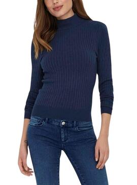 Pullover Only Willa Blu Navy per Donna