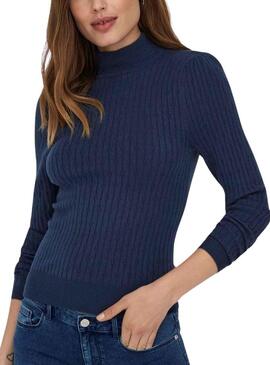 Pullover Only Willa Blu Navy per Donna