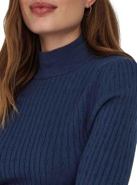 Pullover Only Willa Blu Navy per Donna