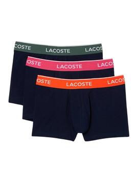 Pack 3 Mutande Lacoste Boxers Nero Uomo