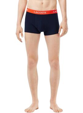 Pack 3 Mutande Lacoste Boxers Nero Uomo