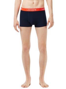 Pack 3 Mutande Lacoste Boxers Nero Uomo